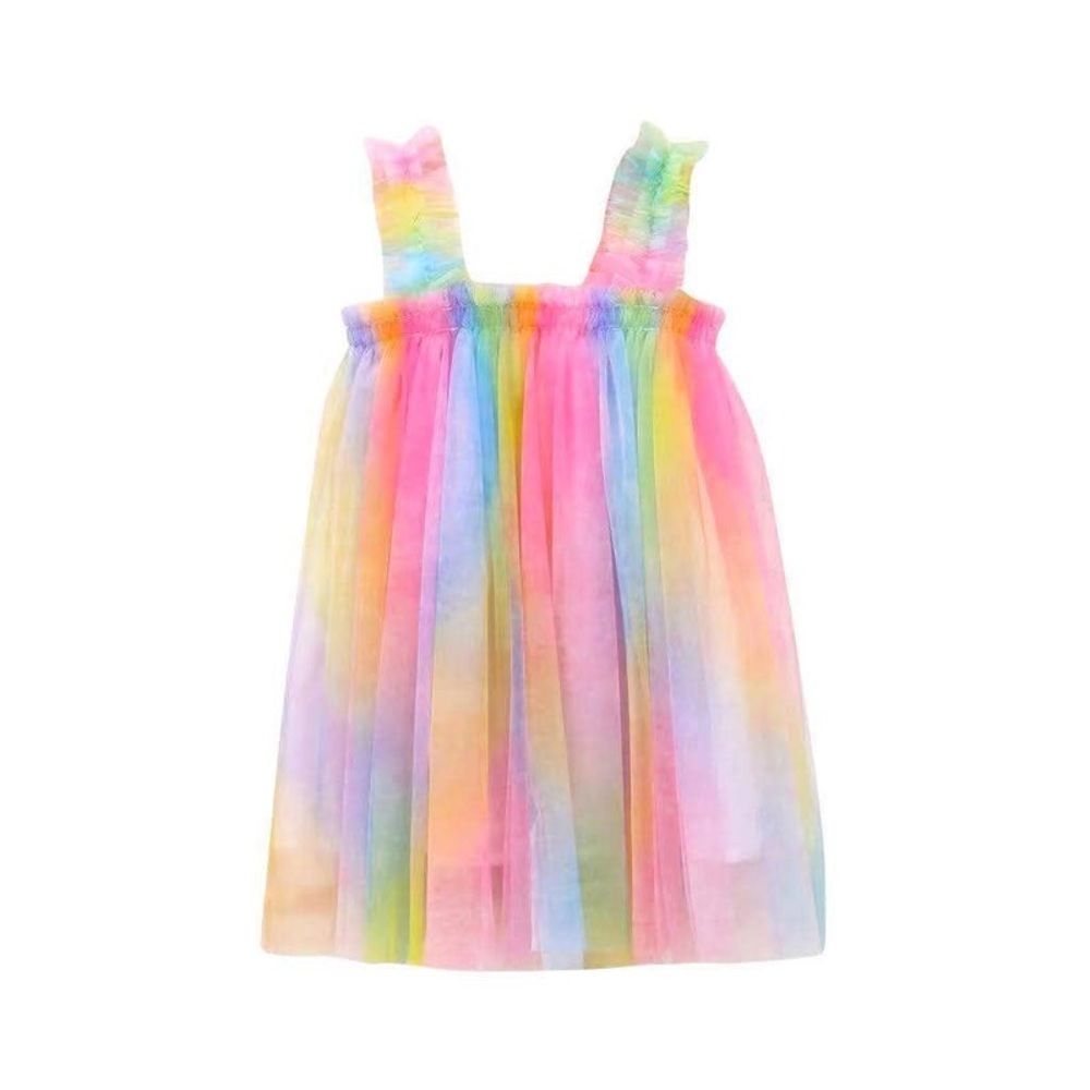 LOLA  - OMBRE RAINBOW TULLE DRESS